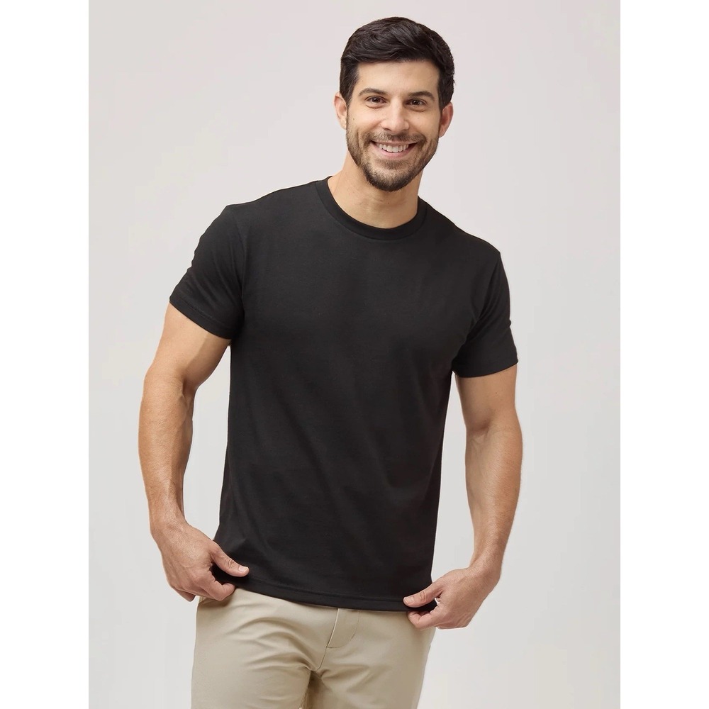 Fresh Clean Threads Crew‎ Men's Short Sleeve T Shirt Black NWT Short size M